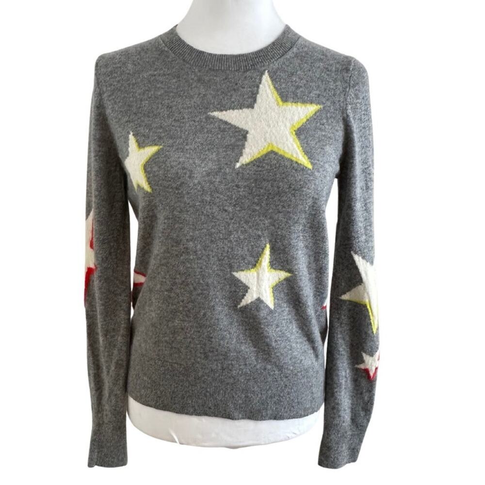 Banana Republic Star Sweater Intarsia Knit Crewneck Preppy l S